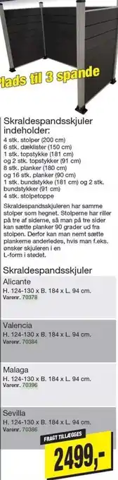 Harald Nyborg Skraldespandsskjuler H. 124-130 x B. 184 x L. 94 cm tilbud