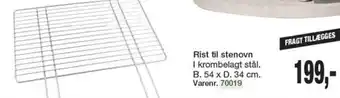 Harald Nyborg Rist til Stenovn B. 54 x D. 34 cm tilbud