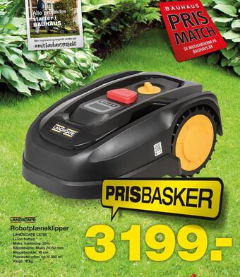 Bauhaus Landxcape robotplæneklipper tilbud