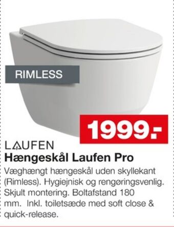 Bauhaus Laufen toilet tilbud