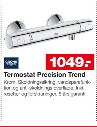 Bauhaus Grohe termostatarmatur tilbud