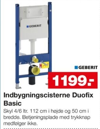 Geberit indbygningscisterne