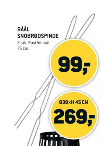XL-BYG Båål snobrødspinde tilbud