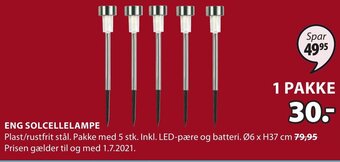 JYSK Eng Solcellelampe tilbud