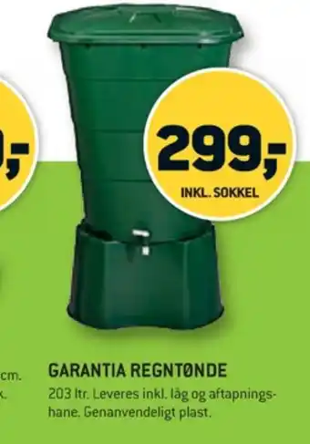 XL-BYG Green it regnvandstønde tilbud