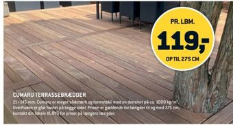 Cumaru terrassebrædder