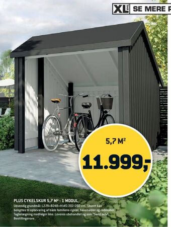 XL-BYG Plus cykelskur tilbud