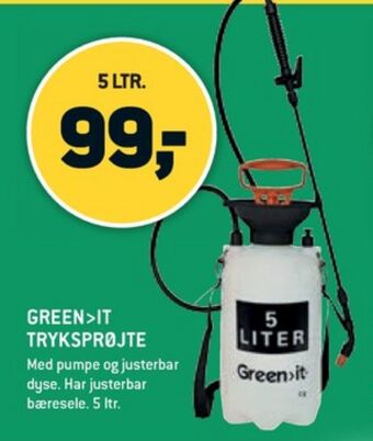 XL-BYG Green it tryksprøjte tilbud