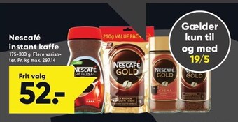 Bilka Nescafé instant kaffe tilbud