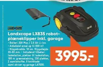 Bilka Landxcape LX835 robotplæneklipper inkl. garage tilbud
