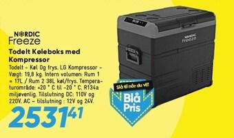 Bilka Todelt Køleboks med kompressor tilbud