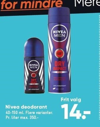 Nivea deodorant