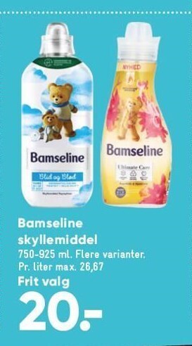 Bilka Bamseline skyllemiddel tilbud