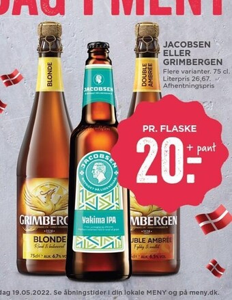 MENY Jacobsen El. Grimbergen tilbud