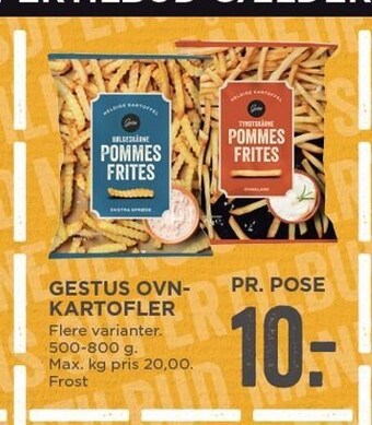 MENY Gestus ovnkartofler tilbud