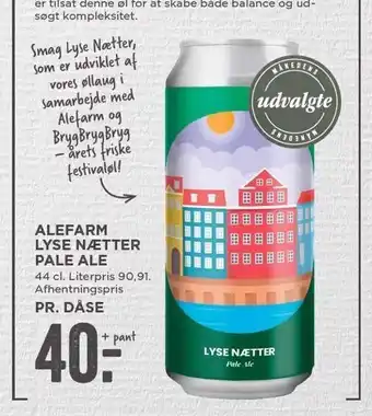 MENY Alefarm lyse nætter pale ale tilbud