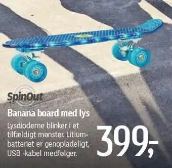 Banana board m. lys