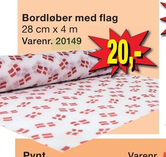 Harald Nyborg Bordløber med flag tilbud