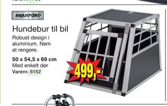 Harald Nyborg Hundebur til bil tilbud