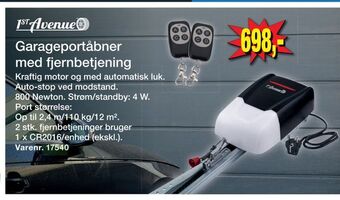 Harald Nyborg Garageportåbner med fjernbetjening tilbud