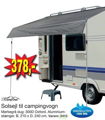 Harald Nyborg Solsejl til campingvogn tilbud