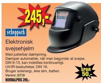 Elektronisk svejsehjelm