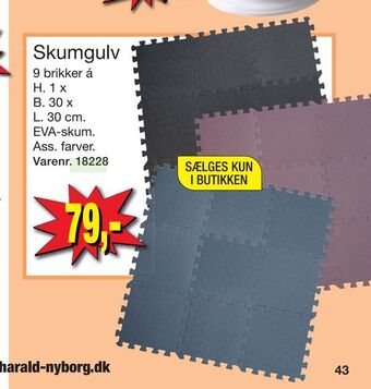 Harald Nyborg Skumgulv tilbud
