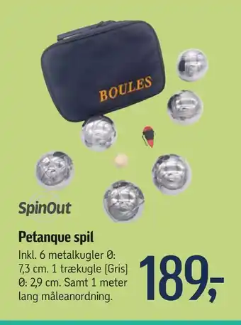 Føtex Petanque spil tilbud