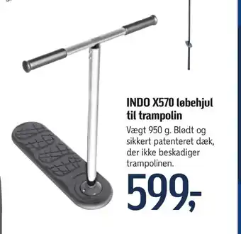 Føtex INDO X570 løbehjul til trampolin tilbud