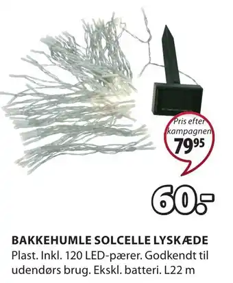 JYSK Bukkehumle Solcelle Lyksæde tilbud