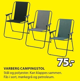 JYSK Varberg Campingstol tilbud