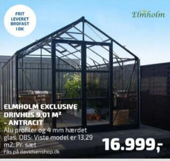 Davidsen Elmholm drivhus tilbud