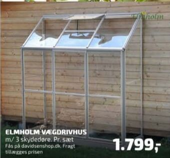 Davidsen Elmholm drivhus tilbud