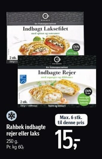 Føtex Rahbek indbagte rejer eller laks tilbud