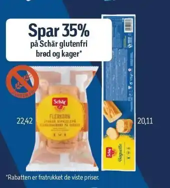 Føtex Schär glutenfri brød og kagger tilbud