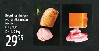 Føtex Røget hamburgerryg, grillkam eller bacon tilbud