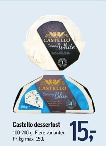 Føtex Castello dessertost tilbud