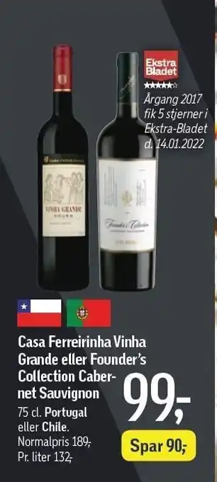 Casa Ferreirinha Vinha Grande el. Founders Collection Cabernet Sauvignon