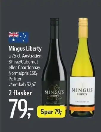Føtex Mingus Liberty 2 flasker tilbud