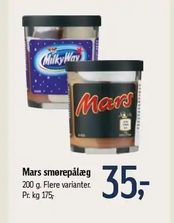 Føtex Mars el. MilkyWay smørepålæg - Flere varianter tilbud