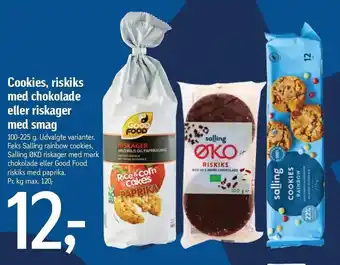 Føtex Cookies, riskiks med chokolade eller riskager med smag tilbud