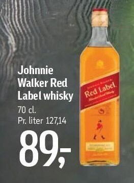 Føtex Johnnie Walker Red label whisky tilbud