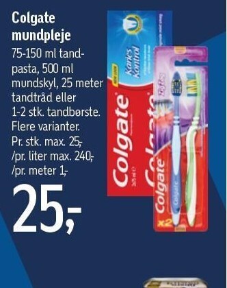 Føtex Colgate mundpleje tilbud