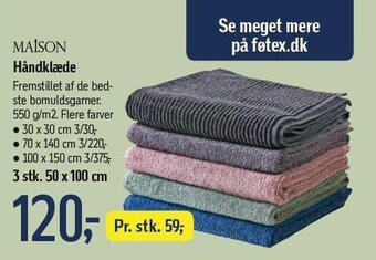 Føtex MAISON håndklæder tilbud