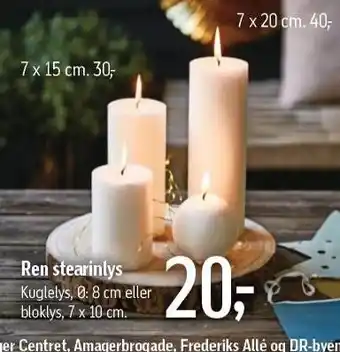 Føtex Ren stearinlys tilbud