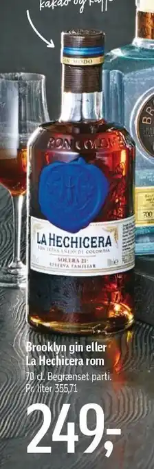 Føtex Brooklyn gin eller La HEchicera rom tilbud