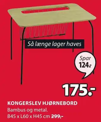 Kongerslev Hjørnebord