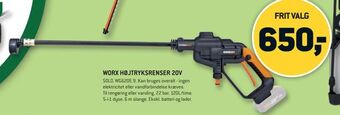 XL-BYG Worx højtryksrenser 20v tilbud