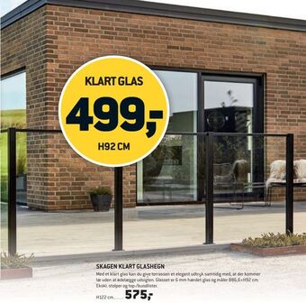 XL-BYG Skagen klart glashegn tilbud