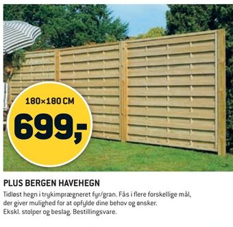 XL-BYG Plus bergen havehegn tilbud